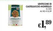 Offerta per Montello - Lenticchie Di Castelluccio a 1,89€ in Coal