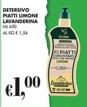 Offerta per Lavanderina - Detersivo Piatti Limone a 1€ in Coal