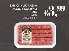 Offerta per Aia - Salsiccia Luganega Pollo E Tacchino a 3,99€ in Coal