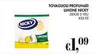 Offerta per Nicky - Tovaglioli Profumati Limone a 1,09€ in Coal