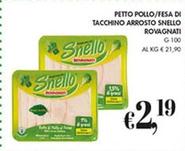 Offerta per Rovagnati - Petto Pollo/Fesa Di Tacchino Arrosto Snello a 2,19€ in Coal