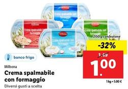 Offerta per Milbona - Crema Spalmabile Con Formaggio a 1€ in Lidl