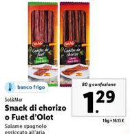 Offerta per Sol & Mar - Snack Di Chorizo O Fuet D'Olot a 1,29€ in Lidl