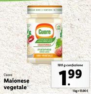 Offerta per Cuore - Maionese Vegetale a 1,99€ in Lidl