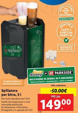 Offerta per Parkside - Spillatore Per Birra, 5 L a 149€ in Lidl