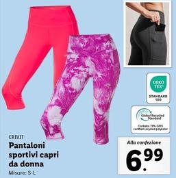 Offerta per Crivit - Pantaloni Sportivi Capri Da Donna a 6,99€ in Lidl