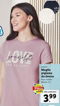 Offerta per Esmara - Maglia Pigiama Da Donna a 3,99€ in Lidl