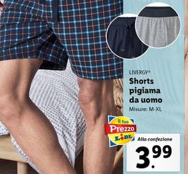 Offerta per Livergy - Shorts Pigiama Da Uomo a 3,99€ in Lidl