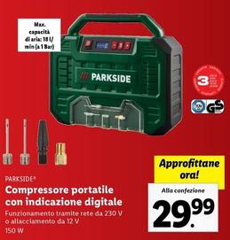 Offerta per Parkside - Compressore Portatile Con Indicazione Digitale a 29,99€ in Lidl