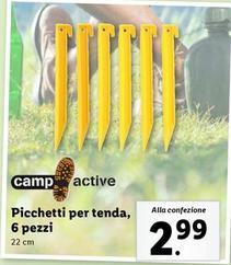 Offerta per Camp Active - Picchetti Per Tenda, 6 Pezzi a 2,99€ in Lidl