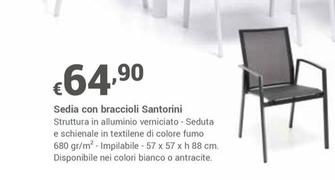 Offerta per Sedia Con Braccioli Santorini a 64,9€ in Progress