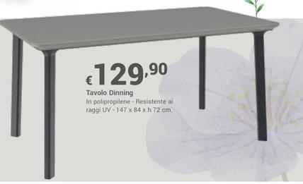 Offerta per Tavolo Dinning a 129,9€ in Progress