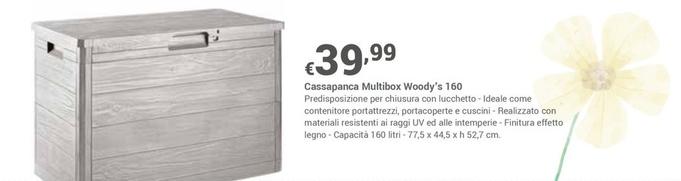 Offerta per Cassapanca Multibox Woody'S 160 a 39,99€ in Progress