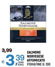 Offerta per Fish & Fine - Salmone Norvegese Affumicato a 3,39€ in A&O