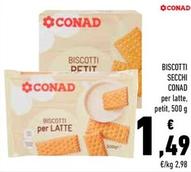 Offerta per Conad - Biscotti Secchi a 1,49€ in Conad