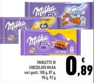 Offerta per Milka - Tavolette Di Cioccolato a 0,89€ in Conad
