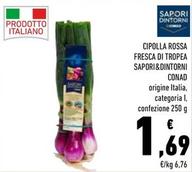 Offerta per Conad - Cipolla Rossa Fresca Di Tropea Sapori&Dintorni a 1,69€ in Conad