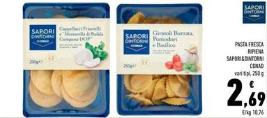 Offerta per Conad - Pasta Fresca Ripiena Sapori&Dintorni a 2,69€ in Conad