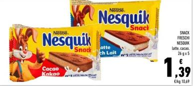 Offerta per Nestlè - Snack Freschi Nesquik a 1,39€ in Conad