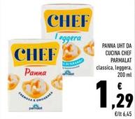 Offerta per Parmalat - Panna UHT Da Cucina Chef a 1,29€ in Conad