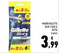 Offerta per Gillette - Rasoio Blue 3 Usa & Getta a 3,99€ in Conad