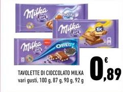 Offerta per Milka - Tavolette Di Cioccolato a 0,89€ in Conad City