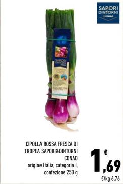 Offerta per Sapori&dintorni Conad - Cipolla Rossa Fresca Di Tropea a 1,69€ in Conad City
