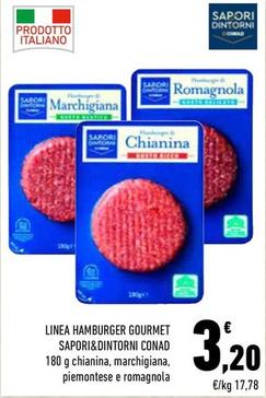 Offerta per Sapori&dintorni Conad - Linea Hamburger Gourmet a 3,2€ in Conad City