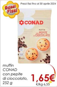 Offerta per Conad - Muffin Con Pepite Di Cioccolato a 1,65€ in Conad City
