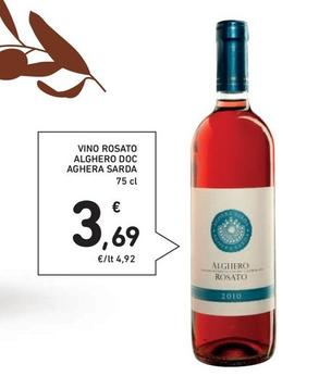 Offerta per Aghera Sarda - Vino Rosato Alghero DOC a 3,69€ in Spazio Conad