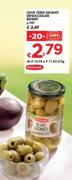 Offerta per Bennet - Olive Verdi Giganti Denocciolate  a 2,79€ in Bennet