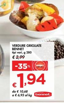 Offerta per Bennet - Verdure Grigliate a 1,94€ in Bennet
