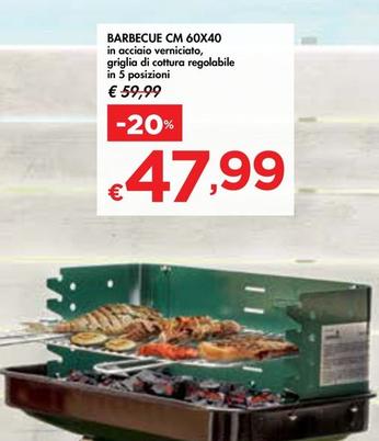 Offerta per Barbecue Cm 60x40 a 47,99€ in Bennet