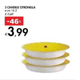 Offerta per 3 Candele Citronella a 3,99€ in Bennet