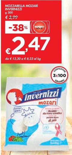 Offerta per Invernizzi - Mozzarella Mozarì a 2,47€ in Bennet