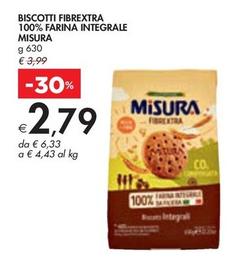 Offerta per Misura - Biscotti Fibrextra 100% Farina Integrale a 2,79€ in Bennet