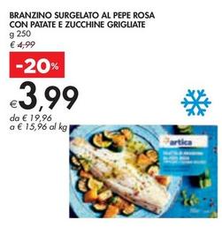 Offerta per Branzino Surgelato Al Pepe Rosa Con Patate E Zucchine Grigliate a 3,99€ in Bennet