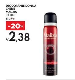 Offerta per Malizia - Deodorante Donna Cherie a 2,38€ in Bennet