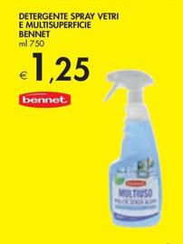 Offerta per Bennet - Detergente Spray Vetri E Multisuperficie  a 1,25€ in Bennet