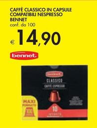 Offerta per Bennet - Caffè Classico In Capsule Compatibili Nespresso  a 14,9€ in Bennet