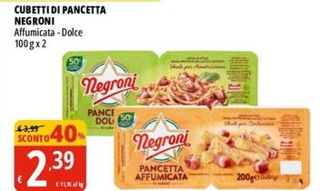Offerta per Negroni - Cubetti Di Pancetta a 2,39€ in Tigros
