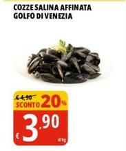 Offerta per Cozze Salina Affinata Golfo Di Venezia a 3,9€ in Tigros