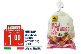 Offerta per Tigros - Mele Red Delicious a 1€ in Tigros