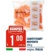 Offerta per Mioorto - Carote Baby a 1€ in Tigros
