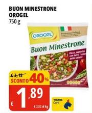 Offerta per Orogel - Buon Minestrone a 1,89€ in Tigros