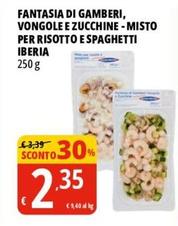 Offerta per Iberia - Fantasia Di Gamberi/Vongole E Zucchine /Misto Per Risotto E Spaghetti a 2,35€ in Tigros