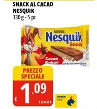 Offerta per Nestlè - Nesquik Snack Al Cacao a 1,09€ in Tigros