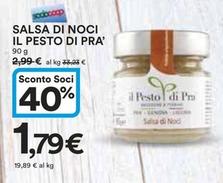 Offerta per Il Pesto Di Prà - Salsa Di Noci a 1,79€ in Ipercoop