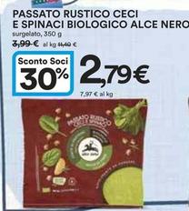 Offerta per Alce Nero - Passato Rustico Ceci E Spinaci Biologico a 2,79€ in Ipercoop