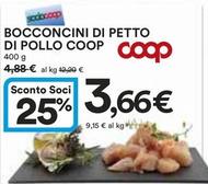 Offerta per Coop - Bocconcini Di Petto Di Pollo a 3,66€ in Ipercoop